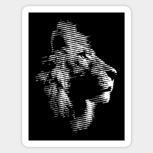 Lions Halftone style Sticker